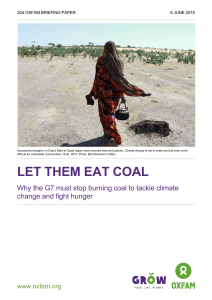 Let Them Eat Coal - Oxfam International