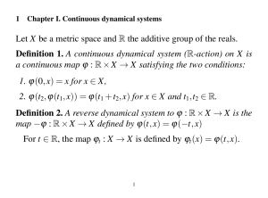 Let X be a metric space and R the additive group of the reals