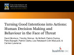 Turning Good Intentions into Actions: Human Decision Making and