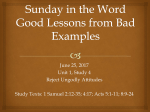 Good lessons, Bad Examples 4