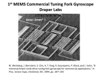 1 st MEMS Commercial Tuning Fork Gyroscope Draper Labs