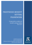 Prostheses Benefit Setting Framework
