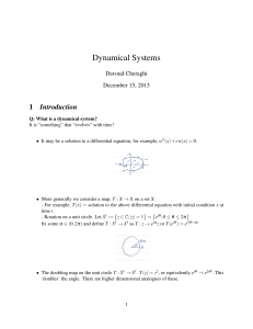 Five Lectures on Dynamical Systems