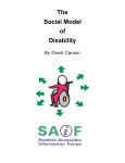 The Social Model of Disability - Scottish Accessible Information Forum