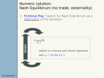 Numeric solution: Nash Equilibrium (no trade, externality)