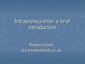 Intrapreneurship