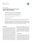 Current Immunotherapies for Sarcoma: Clinical Trials and Rationale