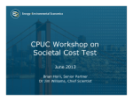 CPUC Workshop on Societal Cost Test