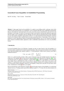 Generalized Gauss Inequalities via Semidefinite Programming