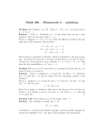 Math 201 – Homework 5 – solutions