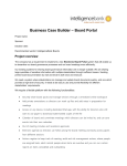 Business Case Builder – Board Portal