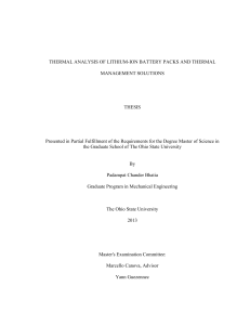 THERMAL ANALYSIS OF LITHIUM-ION BATTERY