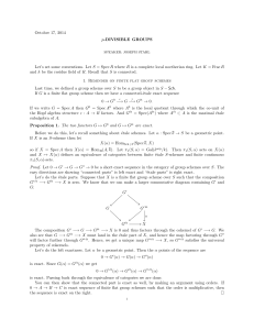 October 17, 2014 p-DIVISIBLE GROUPS Let`s set some conventions