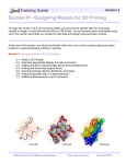 Section III - Designing Models for 3D Printing