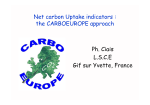 Net carbon Uptake indicators : the CARBOEUROPE approach Ph