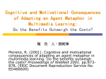 Cognitive and Motivational Consequences of Adapting an Agent