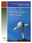 Plant Science for a Better World - Crop Science Society of America