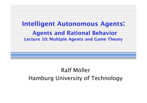 Intelligent Autonomous Agents
