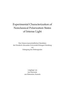 Experimental Characterization of Nonclassical