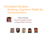 Building Cognitive Model by Demonstration
