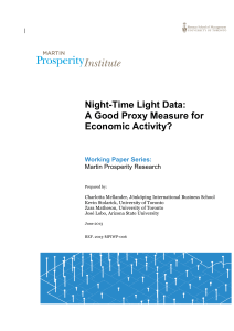 Night-Time Light Data - Martin Prosperity Institute