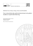 The computationally optimal test set size in simulation studies on