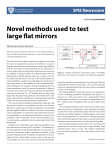 Novel methods used to test large flat mirrors