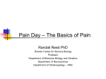 Randall Reed The Science Underlying Sensory Function and