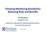 Choosing Monitoring Boundaries: Balancing Risks and Benefits