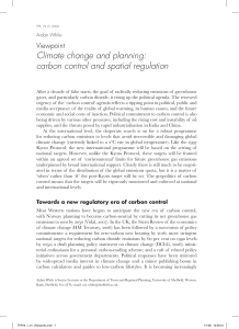 Climate change and planning: carbon control and spatial regulation