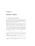 Markov Chains - Department of Mathematical Sciences
