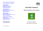 Oral PUVA Patient Information Leaflet