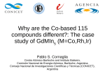 Why are the Co-based 115 compounds different?: The case study of