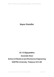 Bayes Classifier Dr. K.Vijayarekha