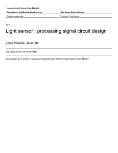 Light sensor : processing signal circuit design - e