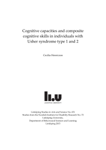 Cognitive capacities and composite cognitive skills in