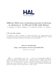 Different Alfvén wave acceleration processes of electrons - HAL-Insu