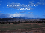 Irrigation Planning for a Drought