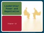 Leadership: Power and Negotiation - McGraw