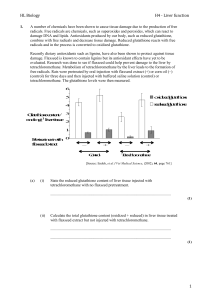 HL Biology H4 - Liver function 1. A number of chemicals have been