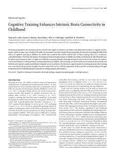 Cognitive Training Enhances Intrinsic Brain Connectivity in Childhood