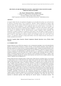 232 SPECTRUM-AWARE DISTRIBUTED CHANNEL - UM e