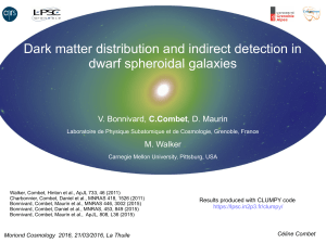 Dark matter distribution and indirect detection in dwarf spheroidal