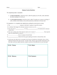 Immune System Worksheet