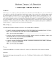 Plasmolysis DATA SHEET Pre-Lab Questions