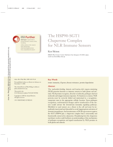 The HSP90-SGT1 Chaperone Complex for NLR