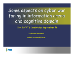 Some aspects on cyber war faring in information arena and