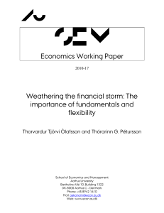 Economics Working Paper Weathering the financial storm: The