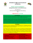 Zimbabwe`s High Level Investment Conference