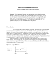 oltmanns-Diffraction and Interference